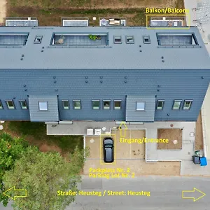 Apartment Ferienwohnung-parkplatz-balkon-kueche-aufzug-smarttv-waschtrockner, Erlangen